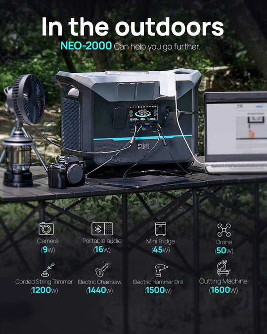 DaranEner NEO2000 Portable Power Station | 2000W 2073.6Wh